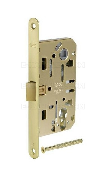 Zamek AGB Mediana EVOLUTION drzwiowy na wkładkę 85/50 mosiądz mat F18 B011035023, symbol B011035023